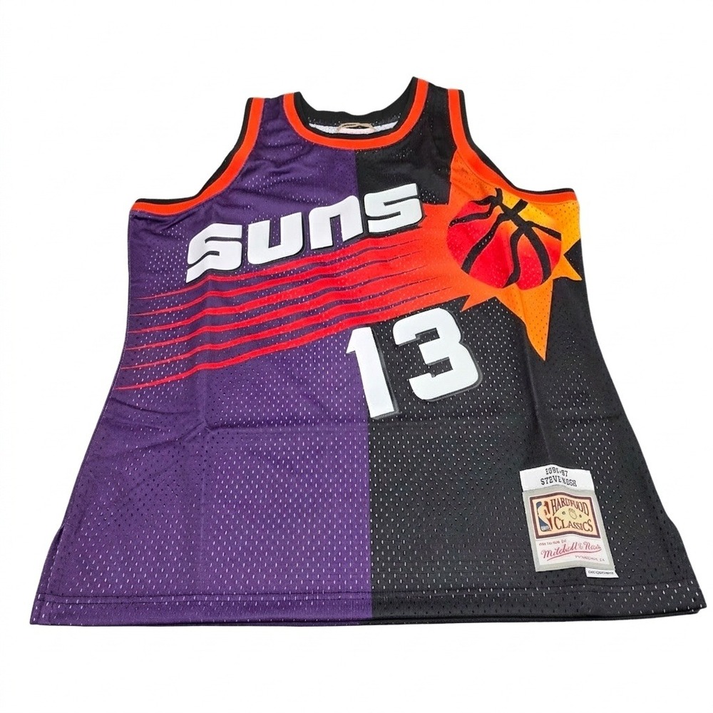 Steve Nash Phoenix Suns Mitchell & Ness Split Jersey 1996-97 Hardwood Classics L
